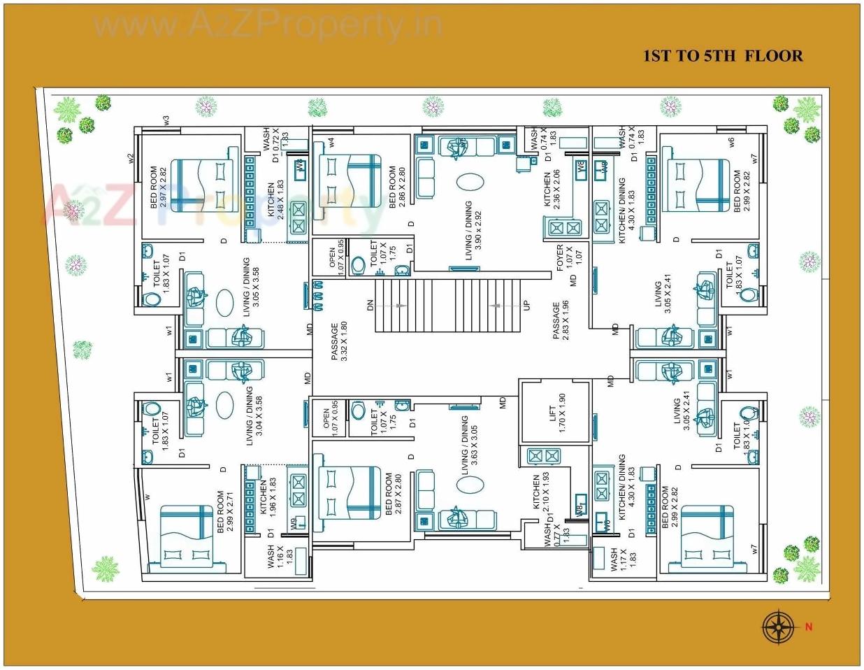 Layout of real estate project Navtan located at Nanamava, Rajkot, Gujarat