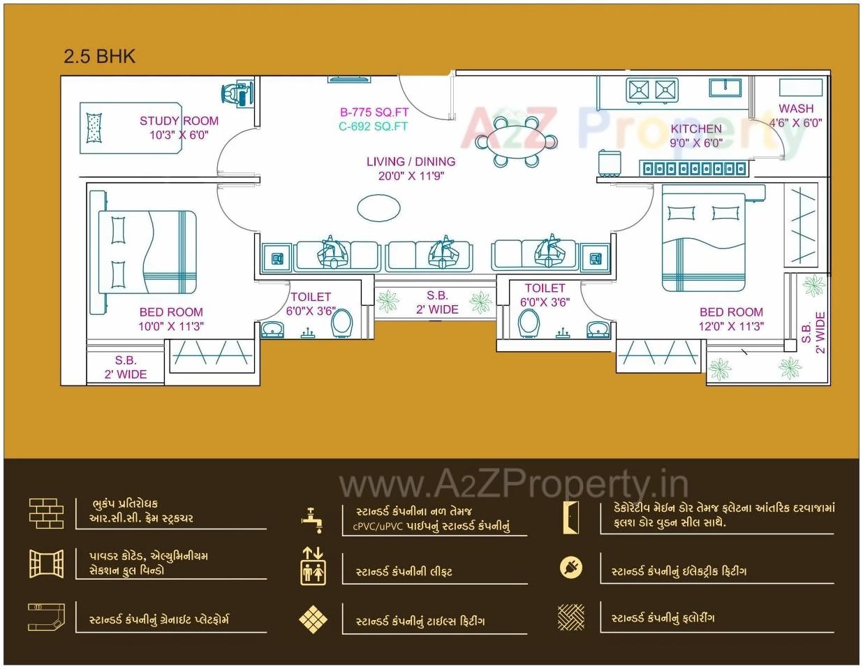 Layout of real estate project Navtan located at Nanamava, Rajkot, Gujarat