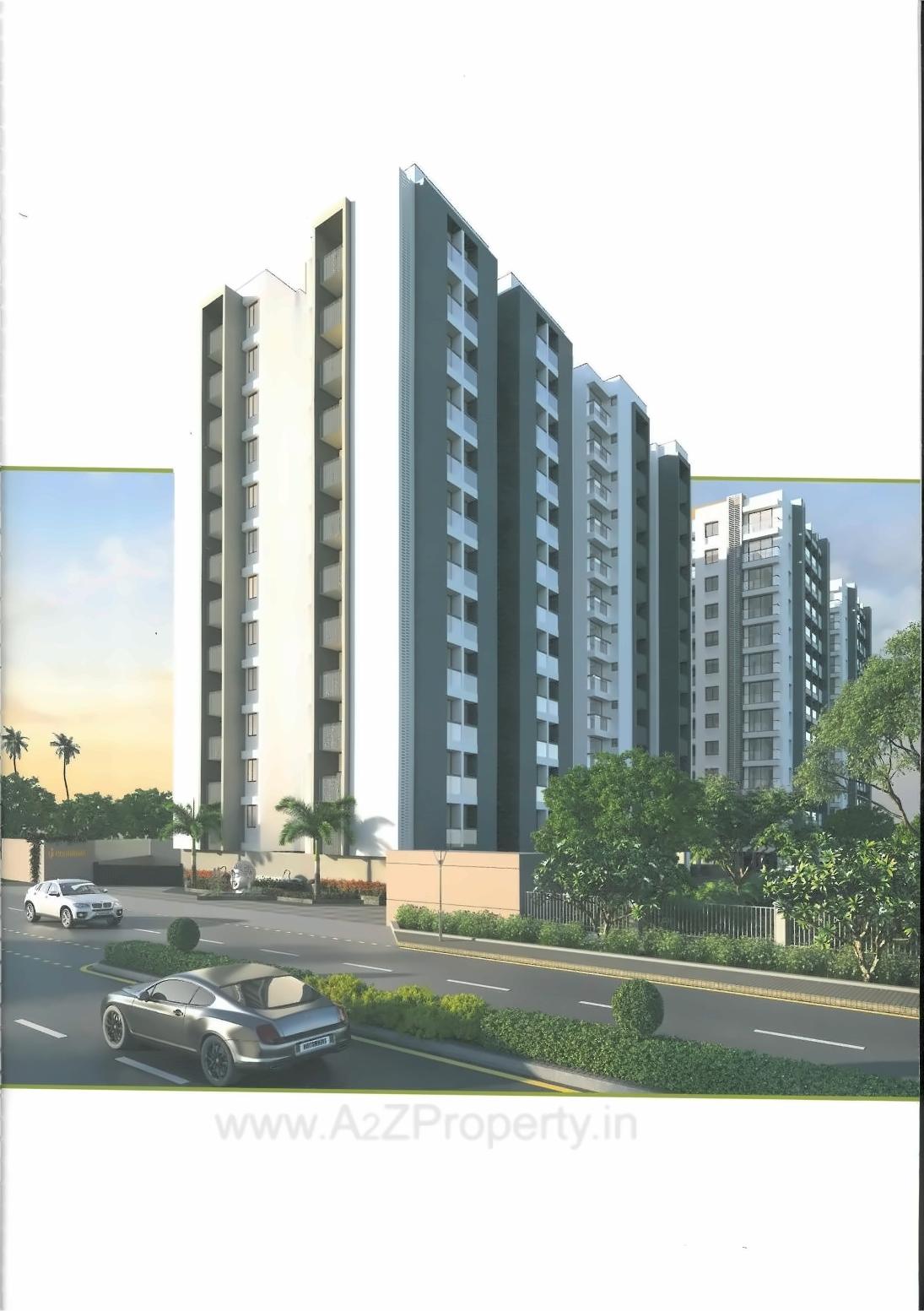 3D Elevation of real estate project Neel's Greenwoods located at Raiya, Rajkot, Gujarat