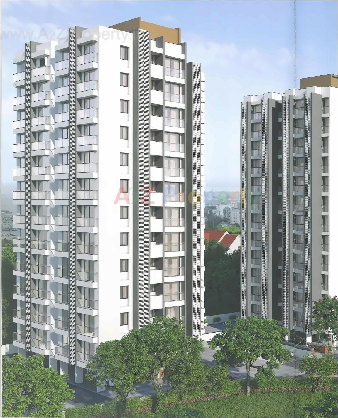 3D Elevation of real estate project Neel's Greenwoods located at Raiya, Rajkot, Gujarat