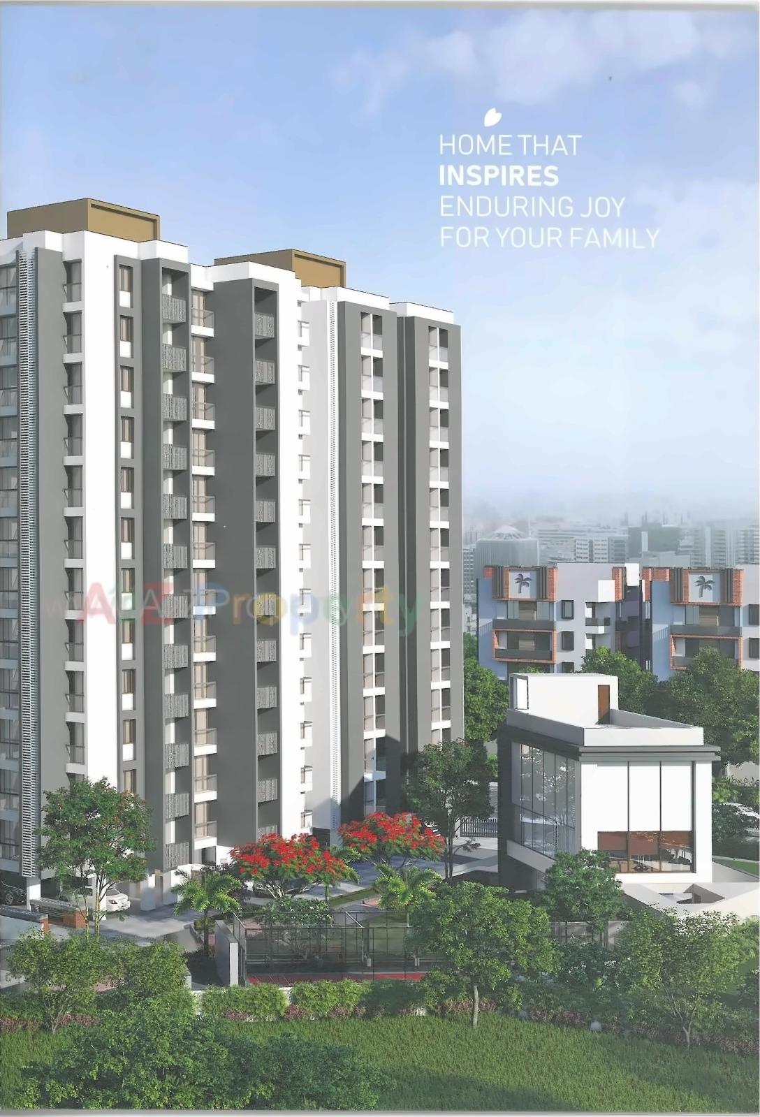 3D Elevation of real estate project Neel's Greenwoods located at Raiya, Rajkot, Gujarat