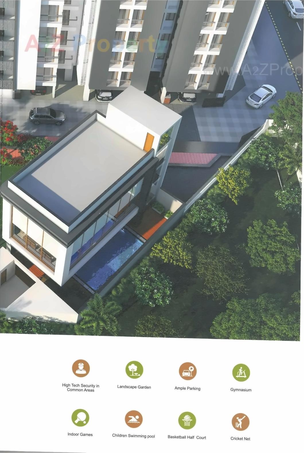 3D Elevation of real estate project Neel's Greenwoods located at Raiya, Rajkot, Gujarat