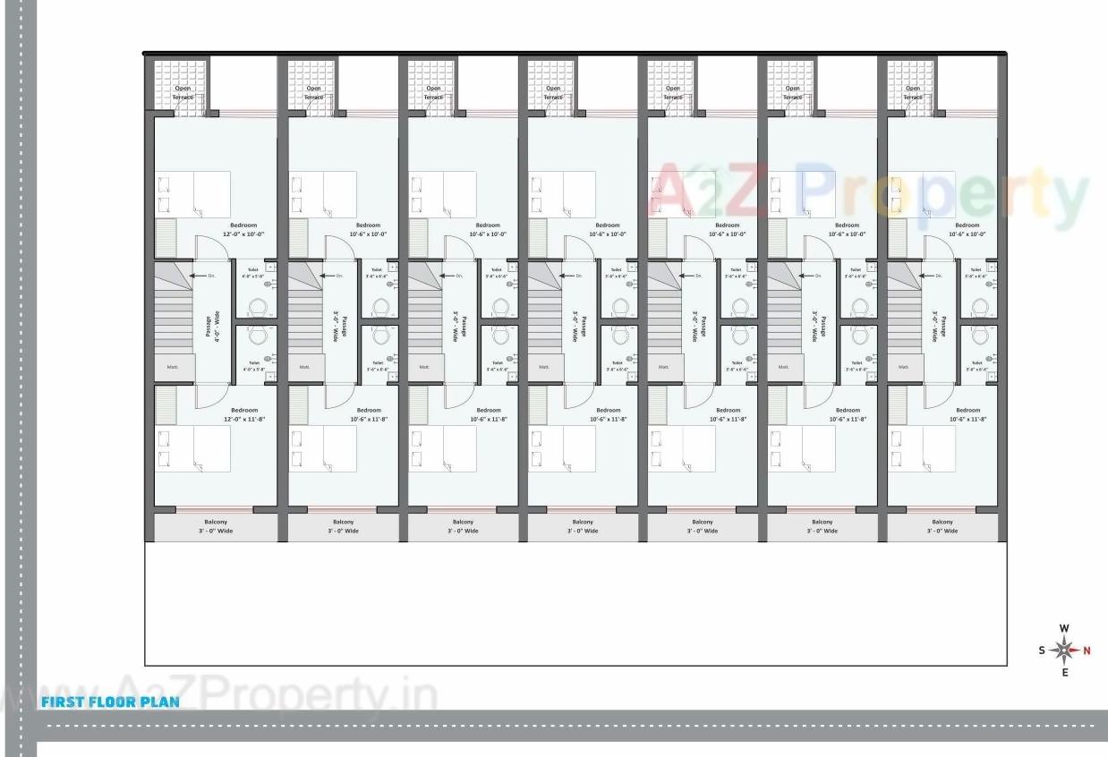 Layout of real estate project New Paras Villa located at Ghanteshwar, Rajkot, Gujarat