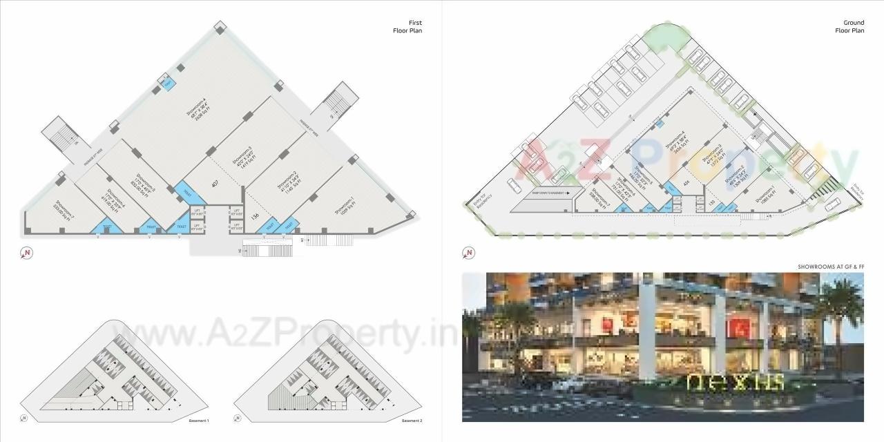 Layout of real estate project Nexus located at Madhapar, Rajkot, Gujarat