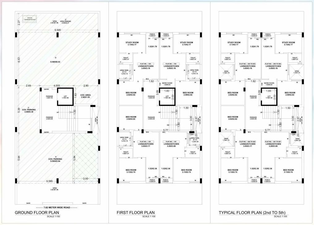 Layout of real estate project Nilkanth Avenue located at Rajkot, Rajkot, Gujarat