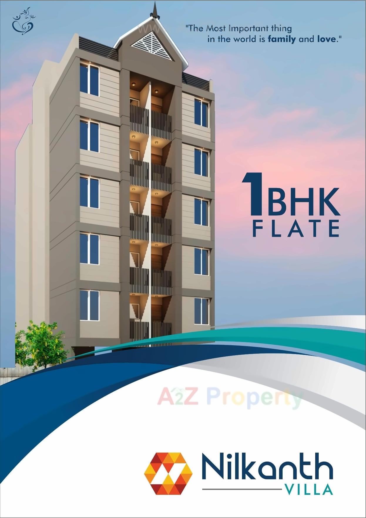 3D Elevation of real estate project Nilkanth Villa located at Mavdi, Rajkot, Gujarat