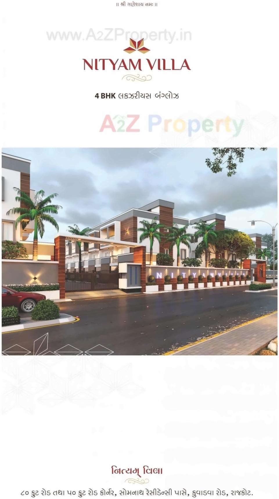 3D Elevation of real estate project Nityam Villa located at Rajkot, Rajkot, Gujarat