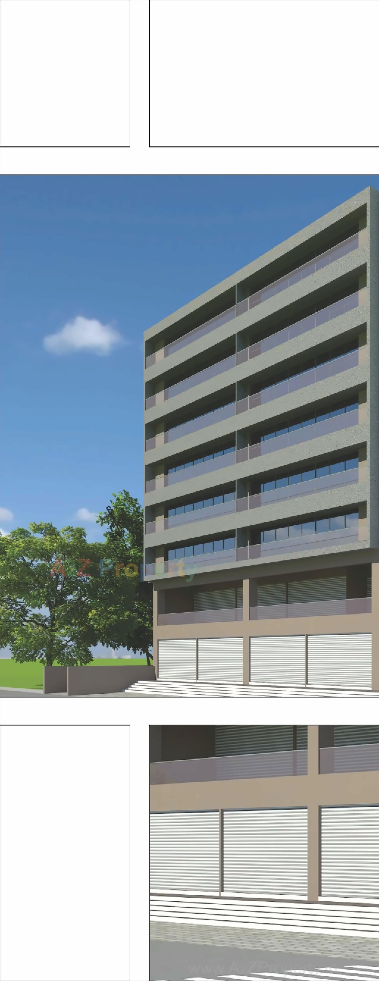 3D Elevation of real estate project Novem Square located at Nanamava, Rajkot, Gujarat