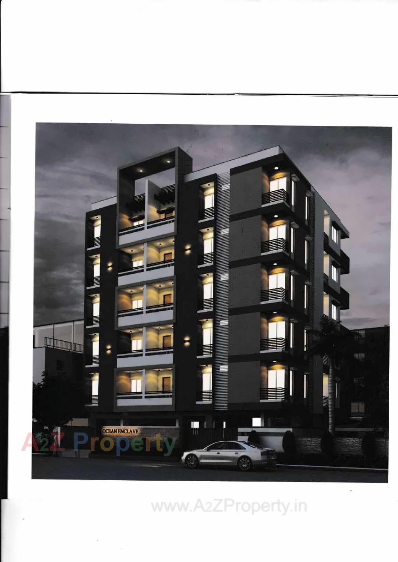 3D Elevation of real estate project Ocean Enclave located at Nana-mava, Rajkot, Gujarat