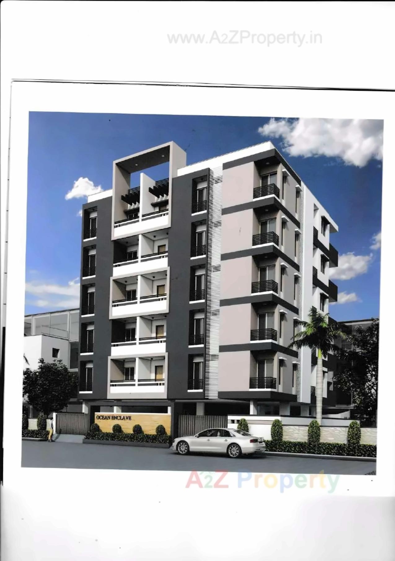 3D Elevation of real estate project Ocean Enclave located at Nana-mava, Rajkot, Gujarat