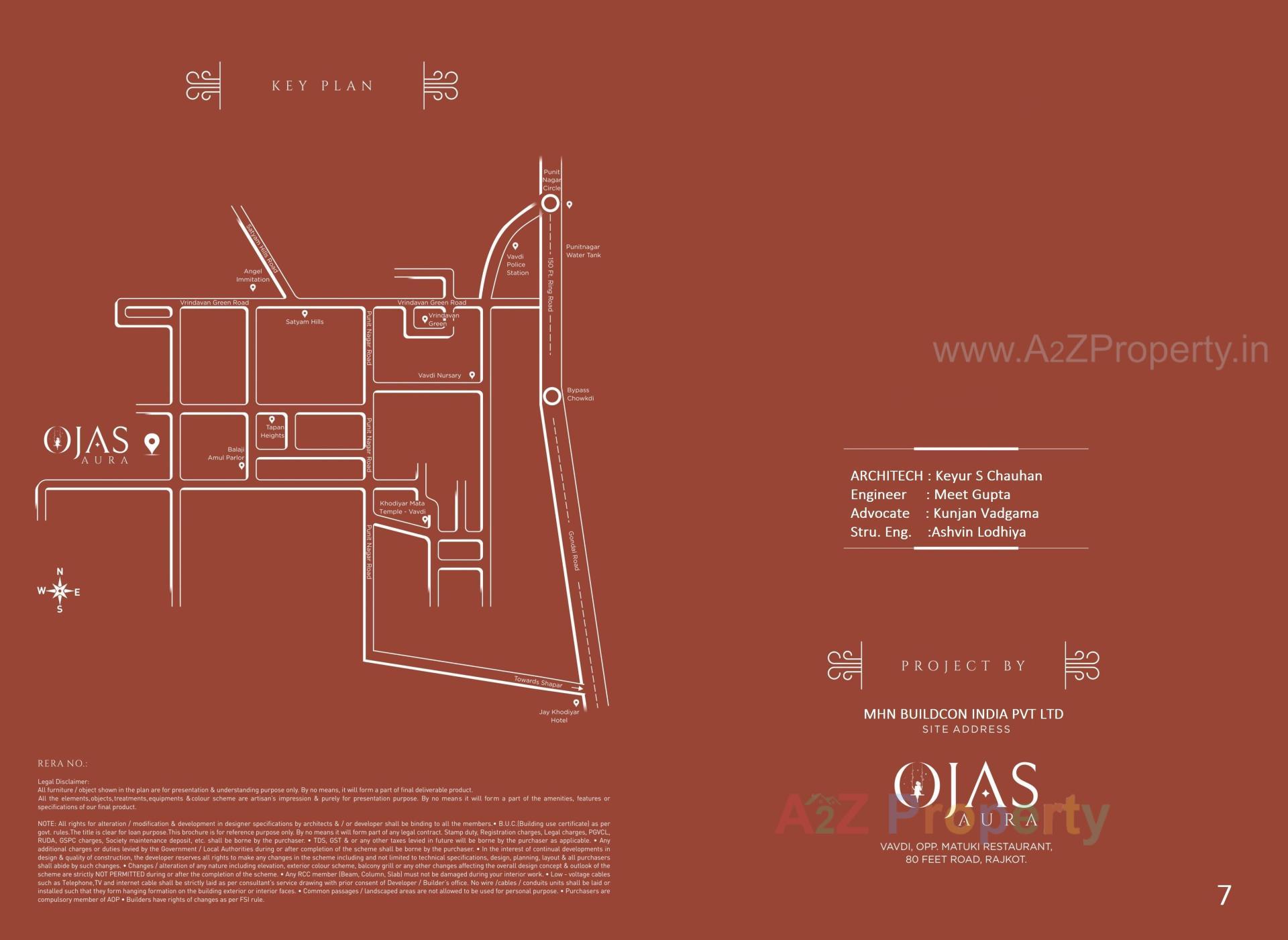  of real estate project Ojas Aura located at Vavdi, Rajkot, Gujarat