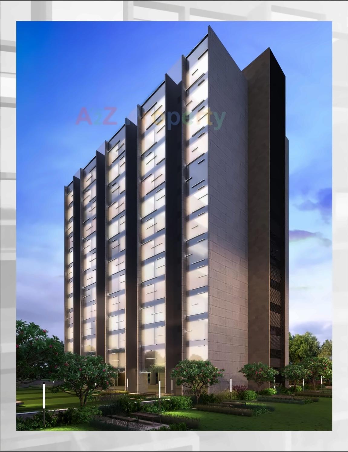 3D Elevation of real estate project Om Decora 9 Square located at Nana-mava, Rajkot, Gujarat