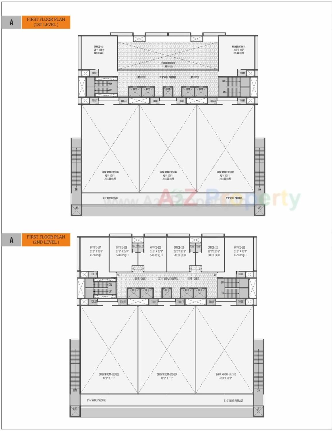 Layout of real estate project Om Decora 9 Square located at Nana-mava, Rajkot, Gujarat