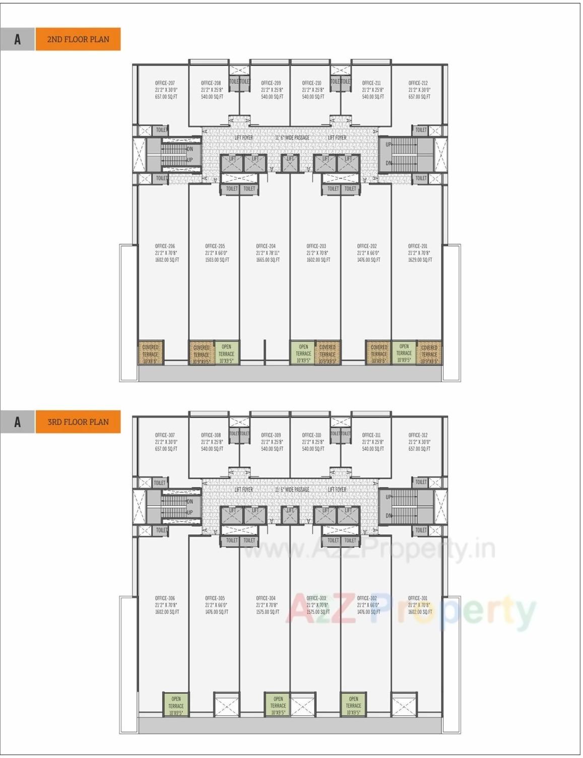 Layout of real estate project Om Decora 9 Square located at Nana-mava, Rajkot, Gujarat