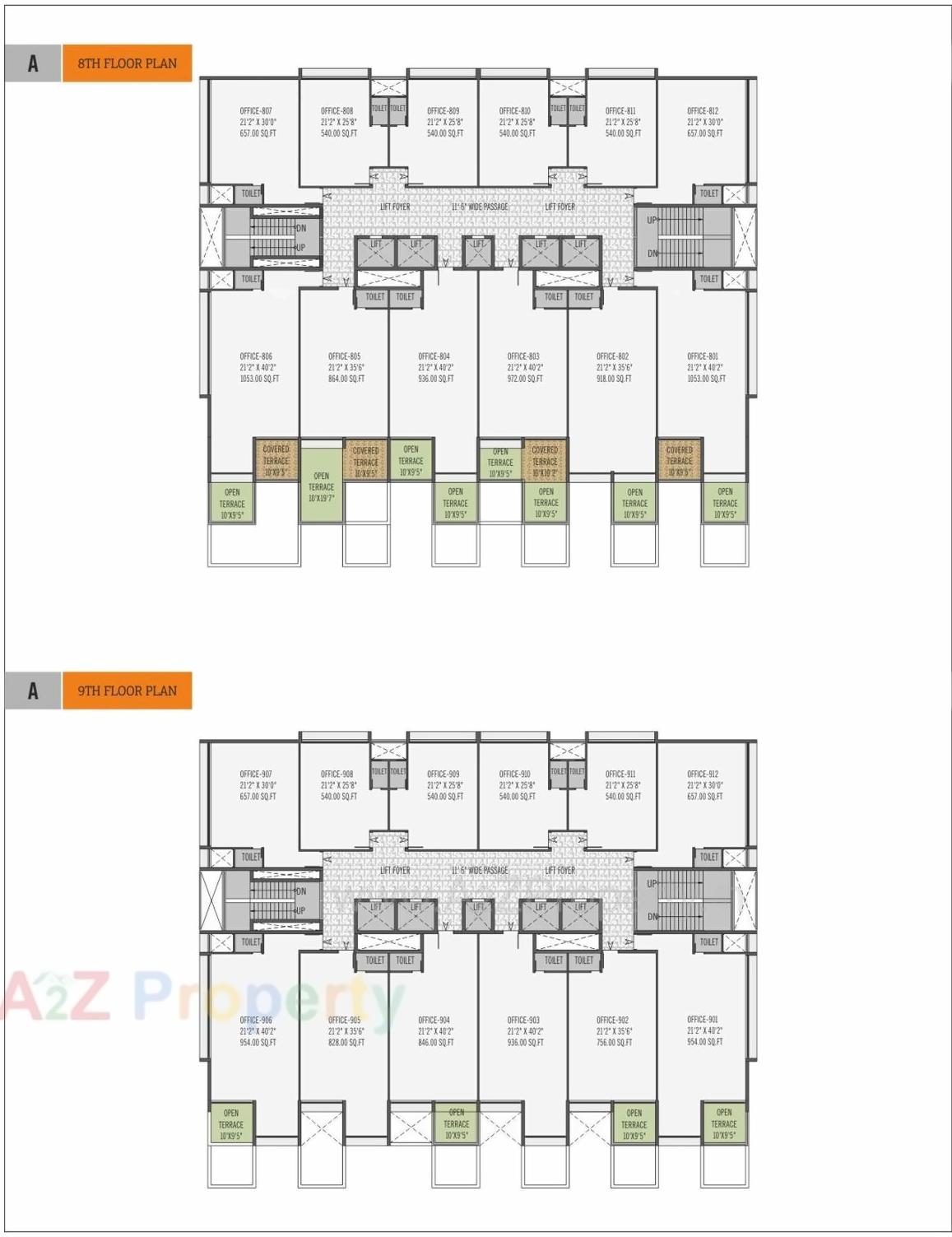 Layout of real estate project Om Decora 9 Square located at Nana-mava, Rajkot, Gujarat