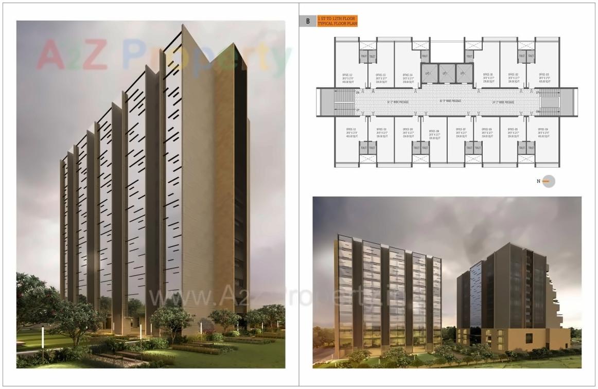 Layout of real estate project Om Decora 9 Square located at Nana-mava, Rajkot, Gujarat