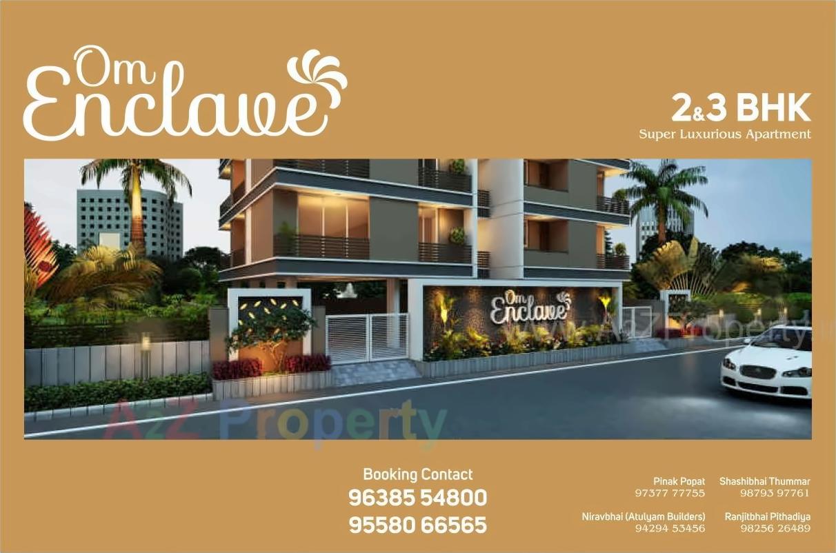 3D Elevation of real estate project Om Enclave located at Raiya, Rajkot, Gujarat
