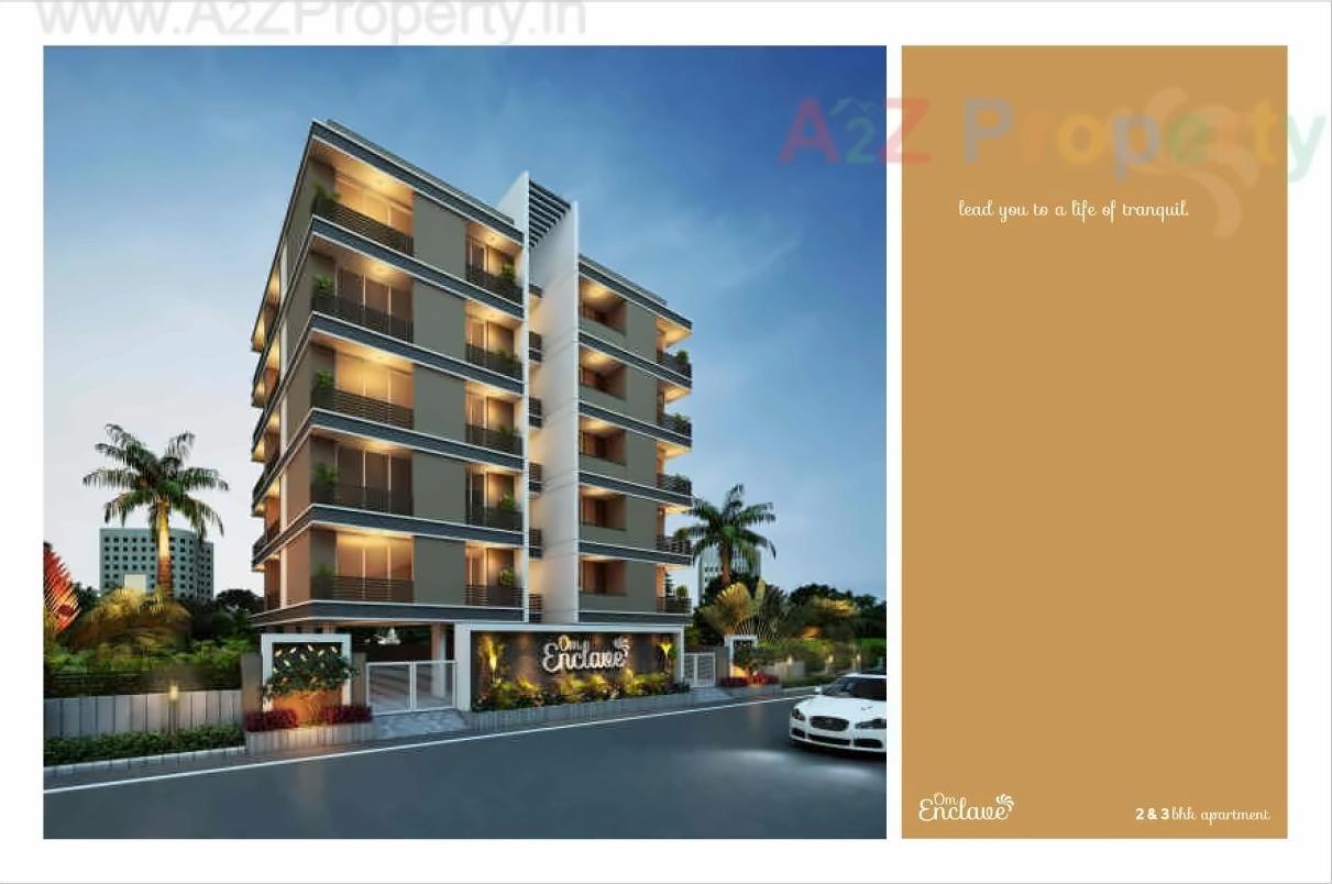 3D Elevation of real estate project Om Enclave located at Raiya, Rajkot, Gujarat