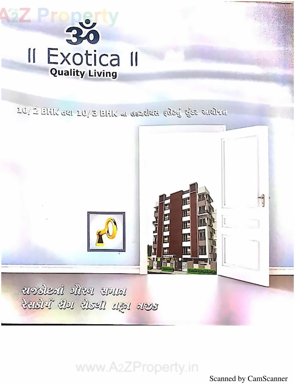Layout of real estate project Om Exotica located at Rajkot, Rajkot, Gujarat