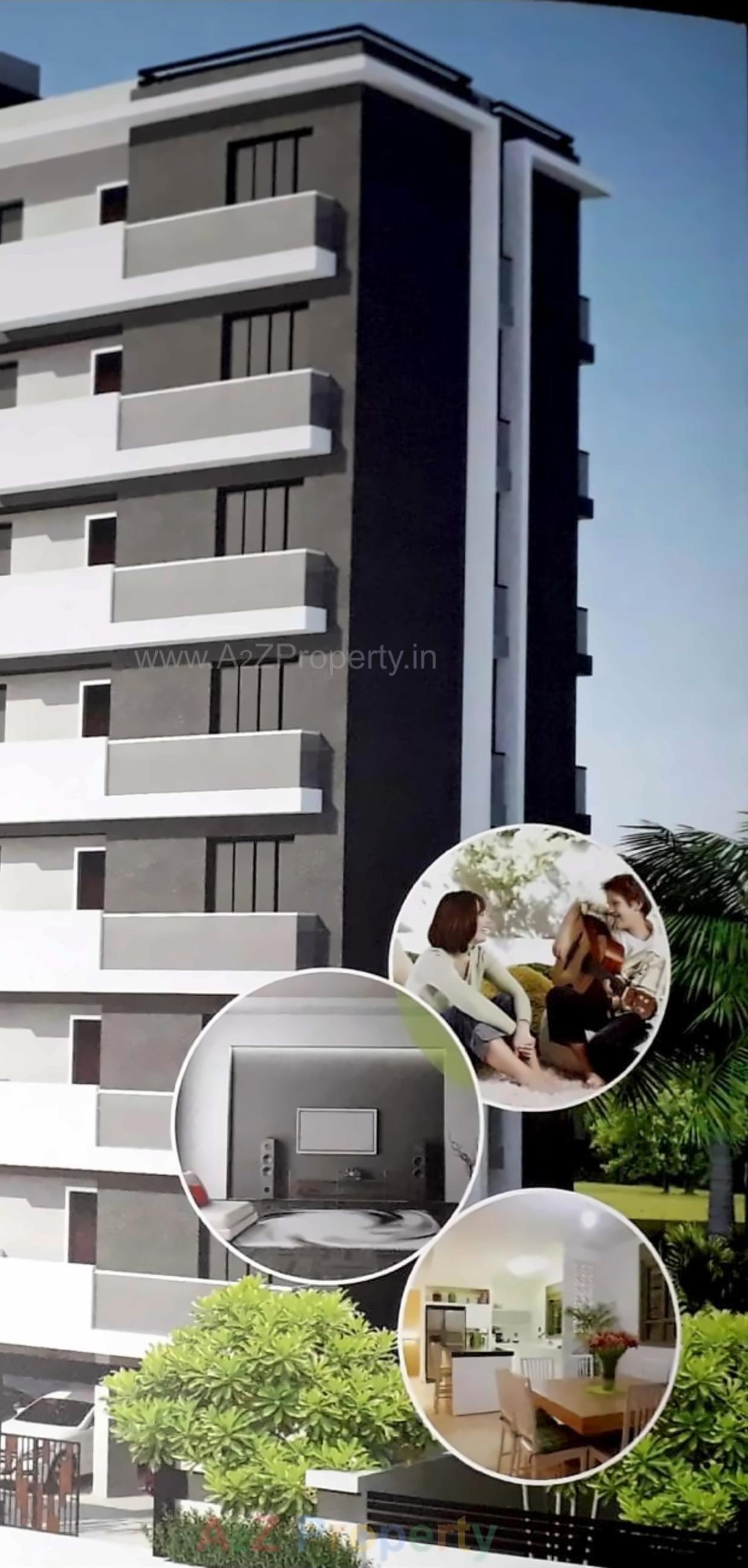 3D Elevation of real estate project Omkar Hight located at Rajkot, Rajkot, Gujarat