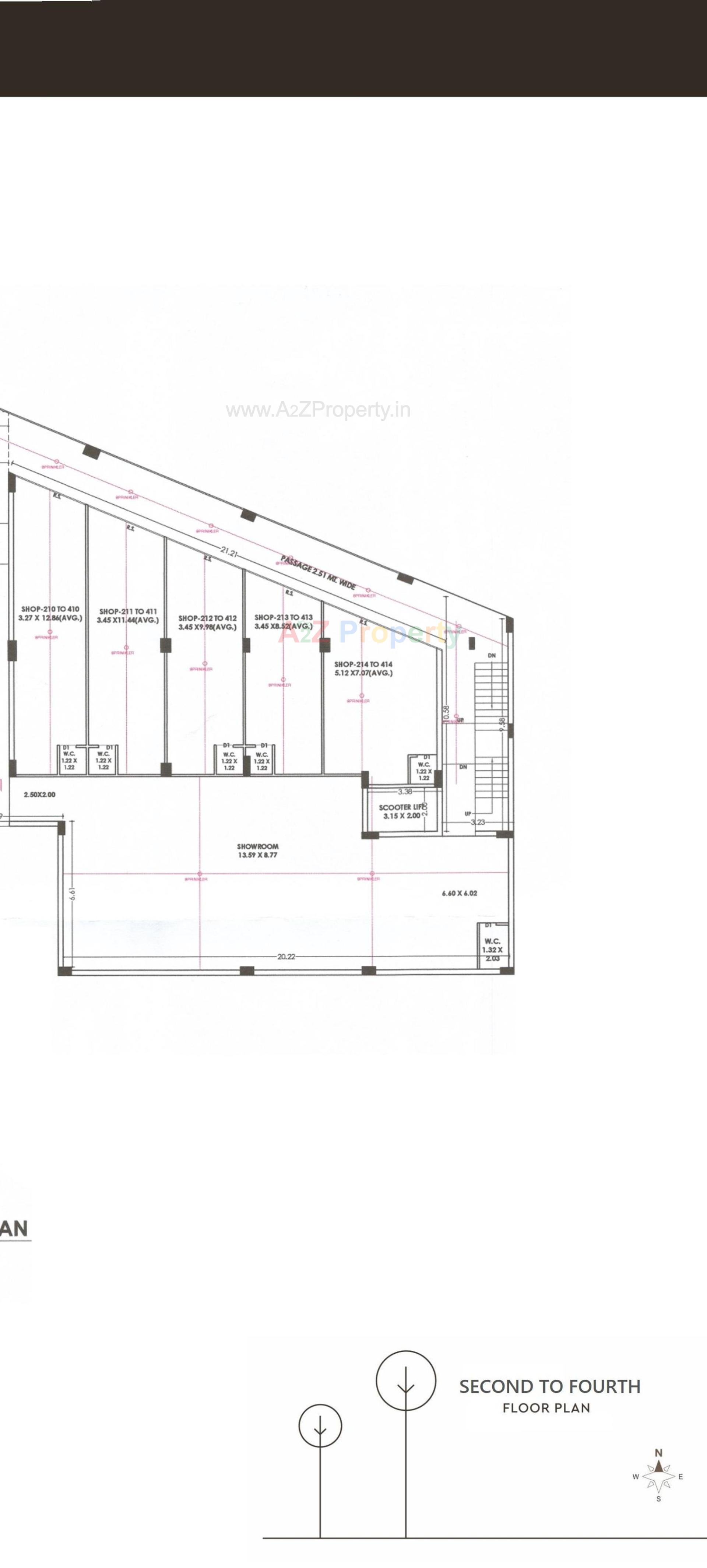 Layout of real estate project One Mavdi located at Mavdi, Rajkot, Gujarat