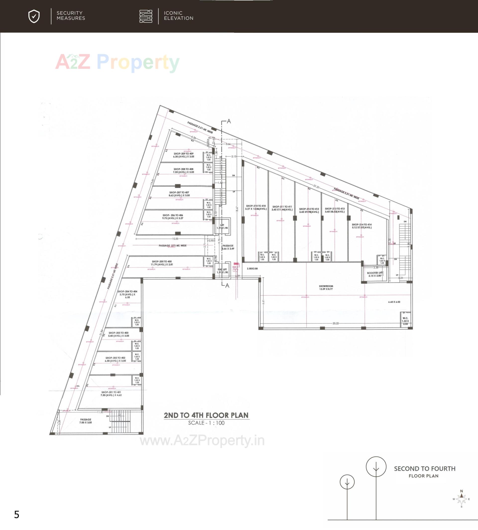 Layout of real estate project One Mavdi located at Mavdi, Rajkot, Gujarat