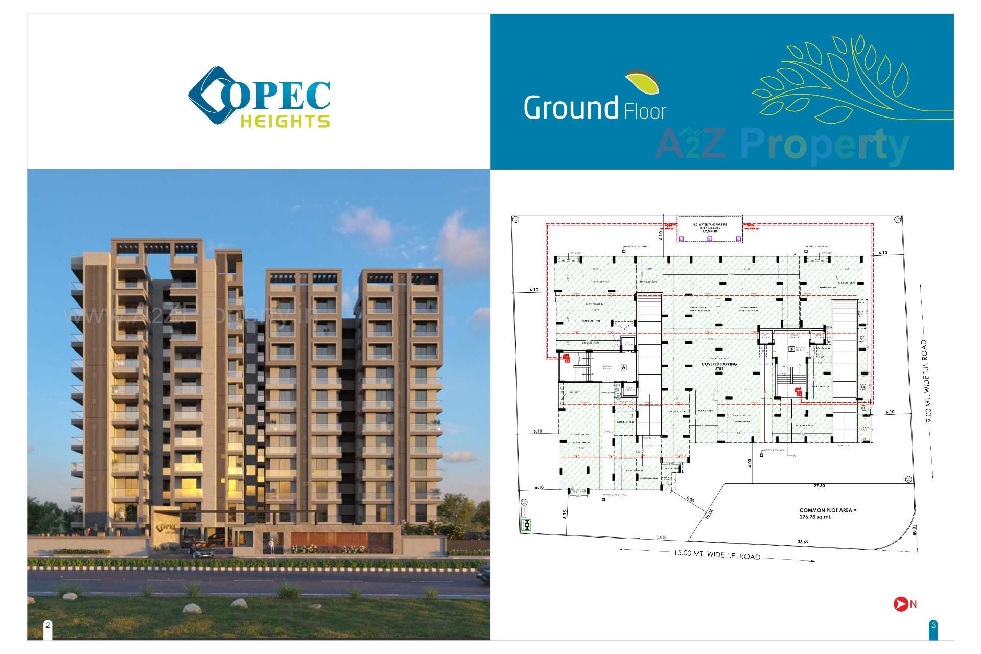 Layout of real estate project Opec Heights located at Raiya, Rajkot, Gujarat