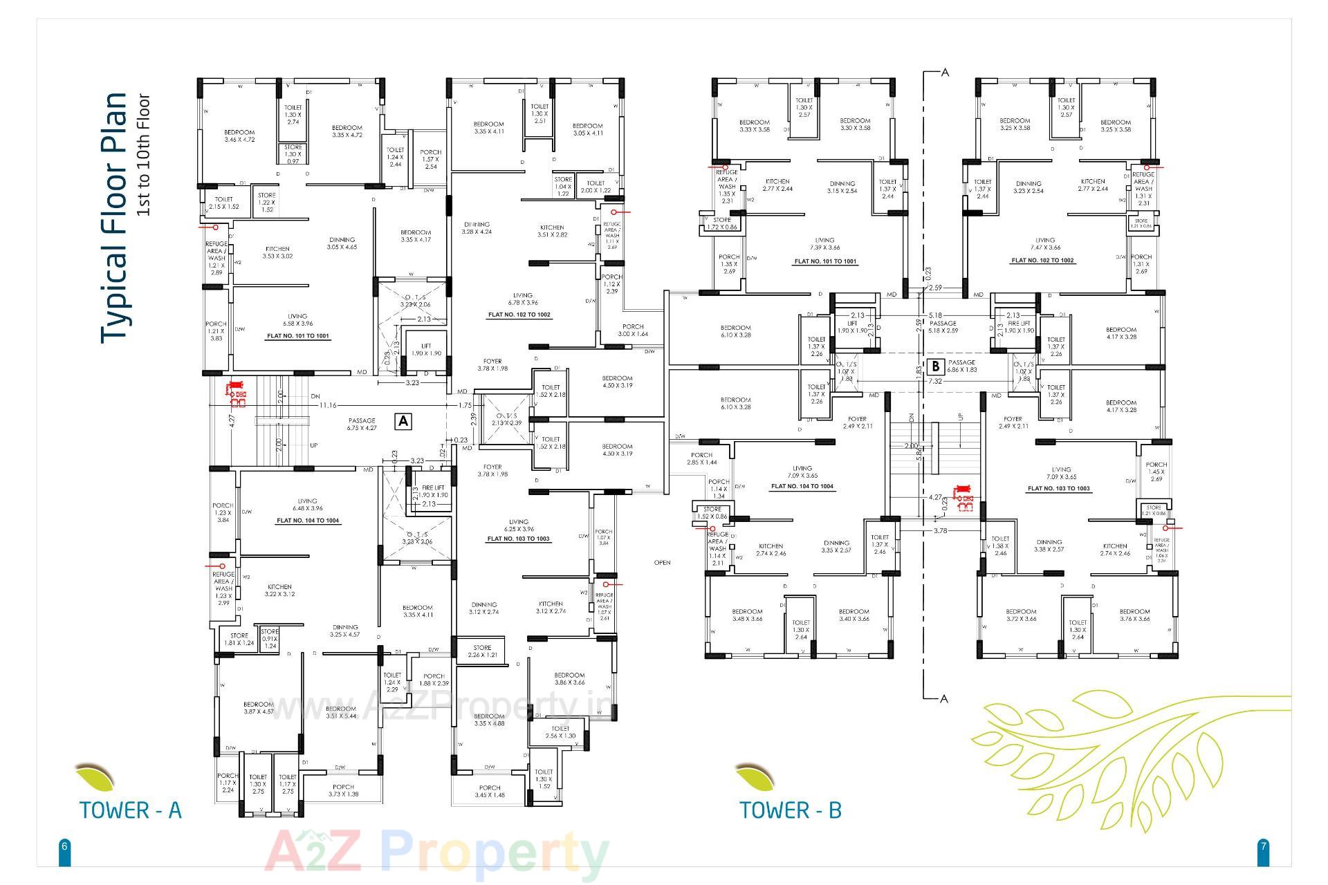Layout of real estate project Opec Heights located at Raiya, Rajkot, Gujarat