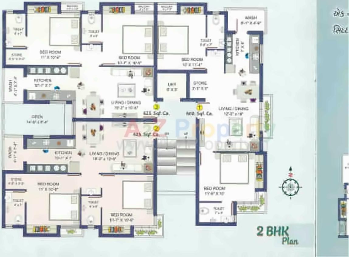 Layout of real estate project Opera Enclave located at Madhapar, Rajkot, Gujarat