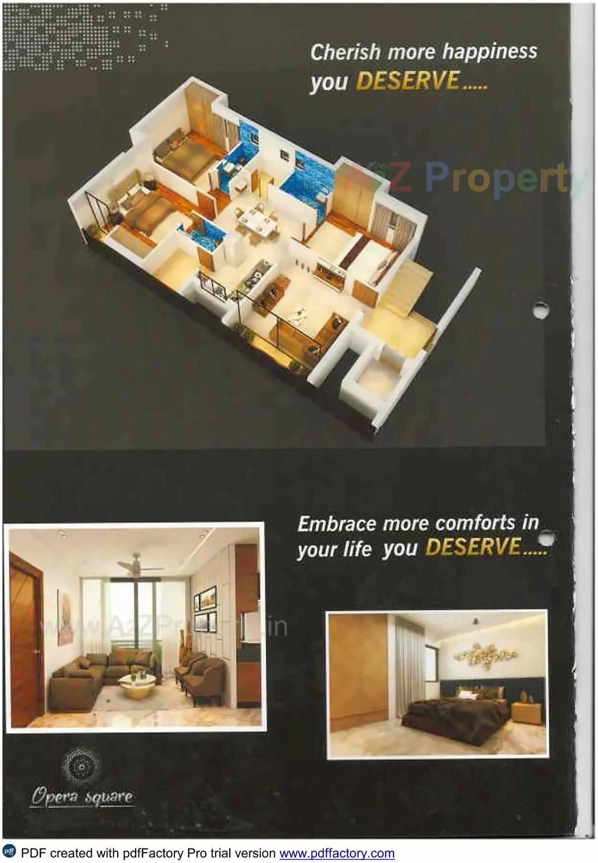 Layout of real estate project Opera Square located at Raiya, Rajkot, Gujarat