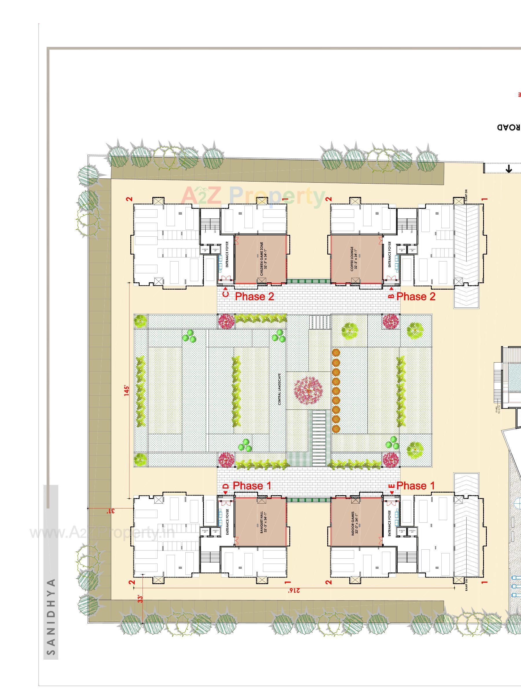 Layout of real estate project Orbit Gardens located at Mota, Rajkot, Gujarat