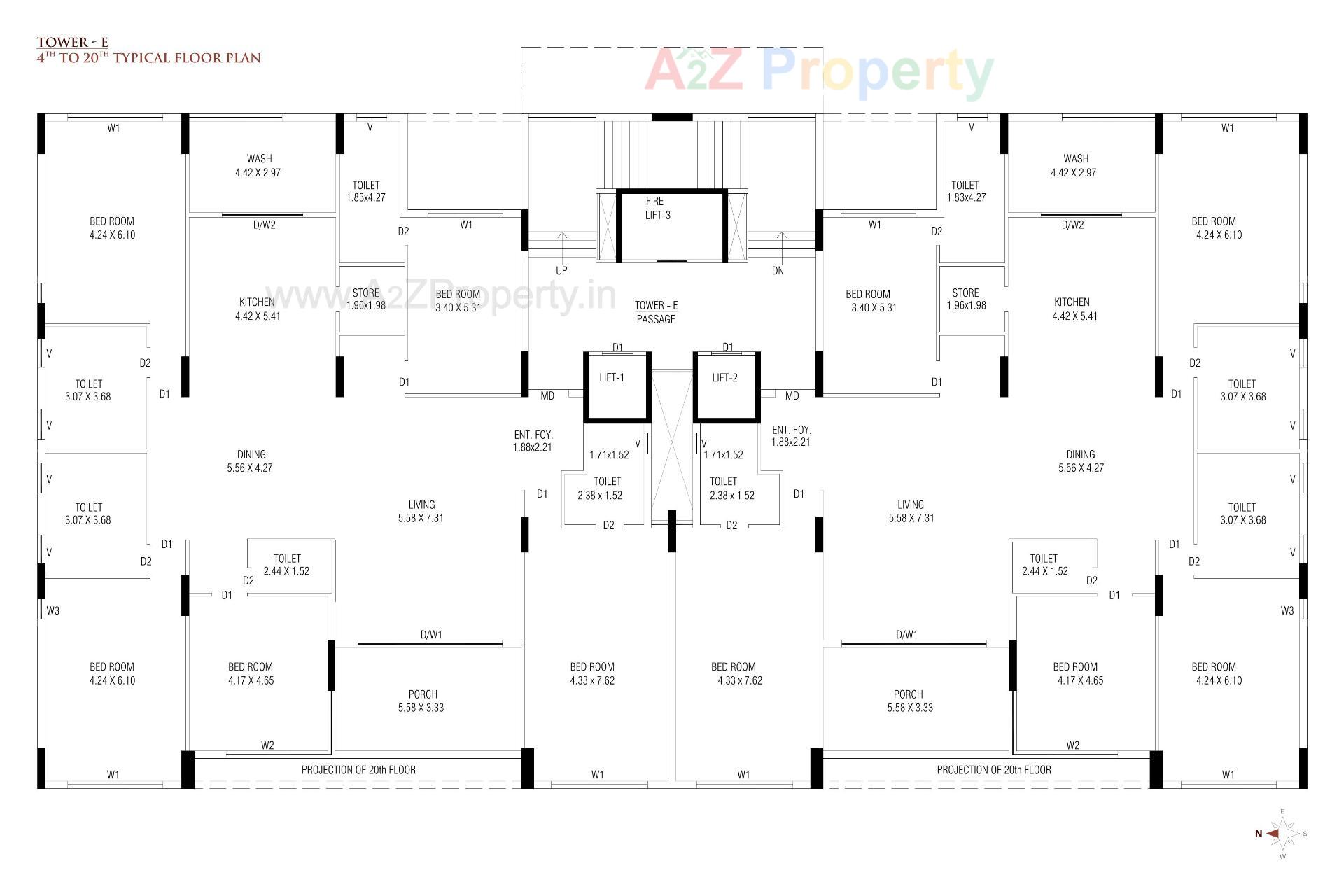 Layout of real estate project Orbit Gardens located at Mavdi, Rajkot, Gujarat