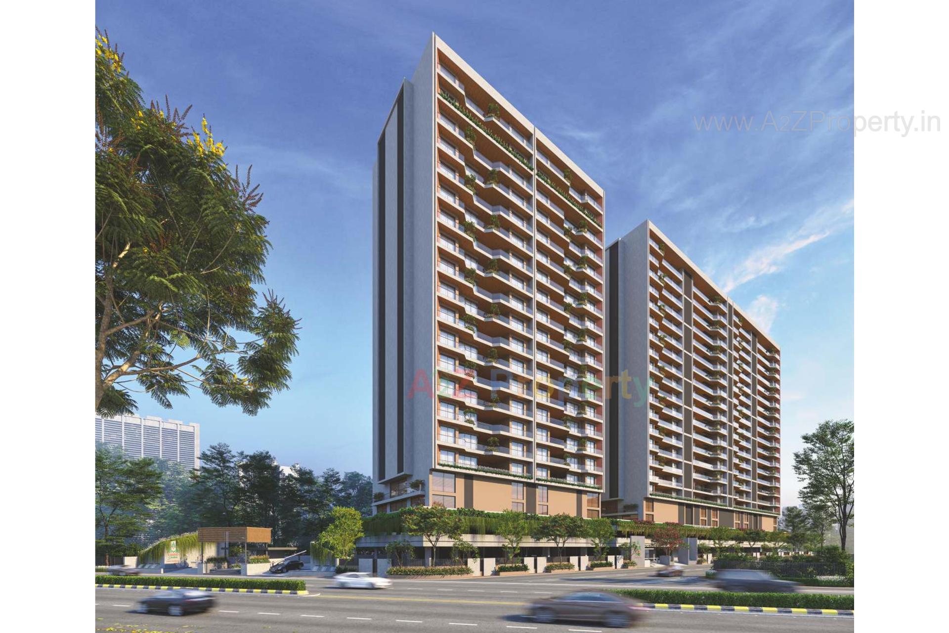 3D Elevation of real estate project Orbit Gardens located at Mavdi, Rajkot, Gujarat