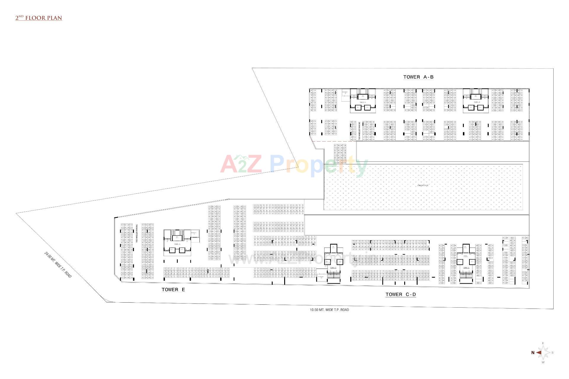 Layout of real estate project Orbit Gardens located at Mavdi, Rajkot, Gujarat