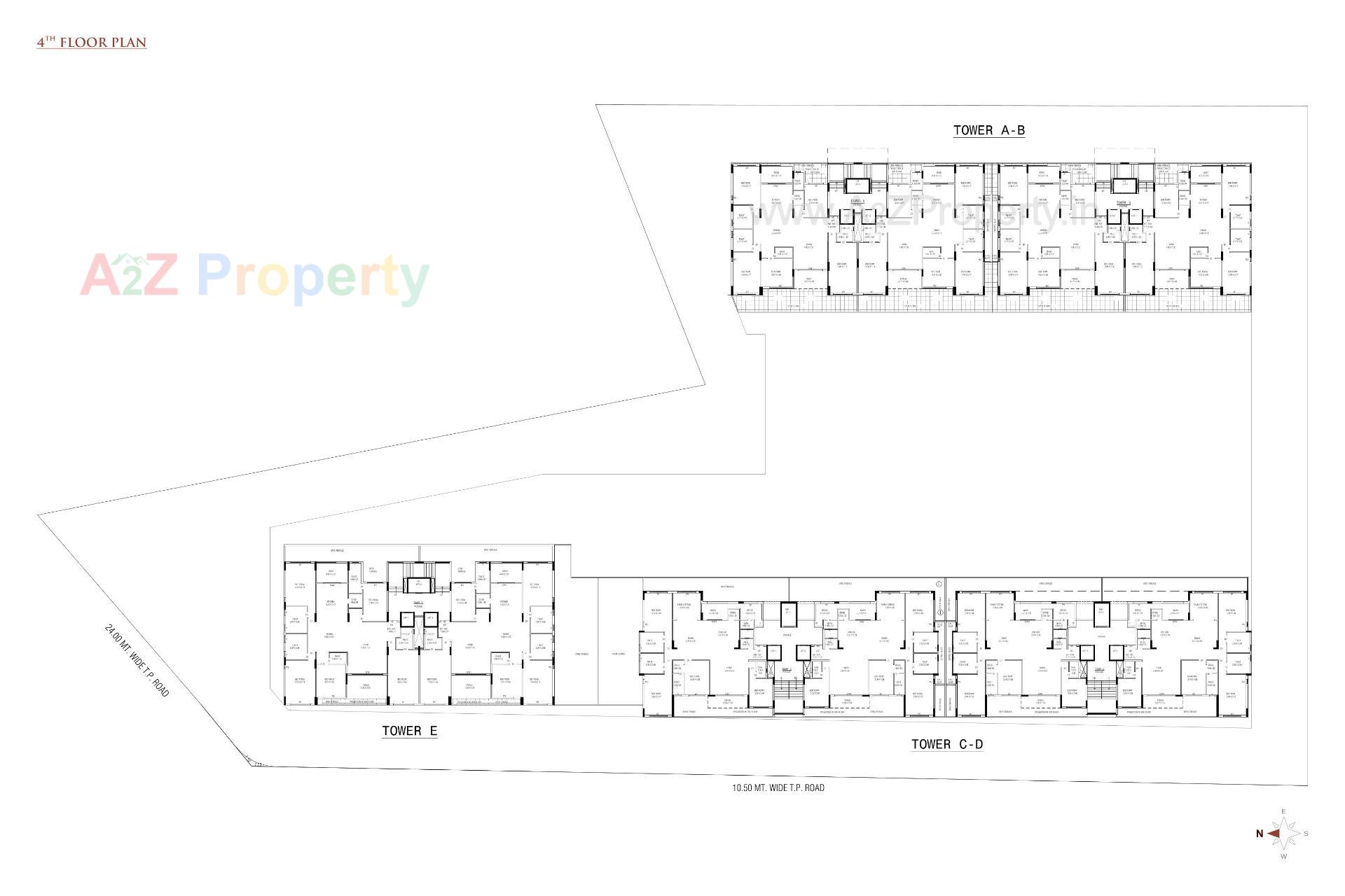 Layout of real estate project Orbit Gardens located at Mavdi, Rajkot, Gujarat