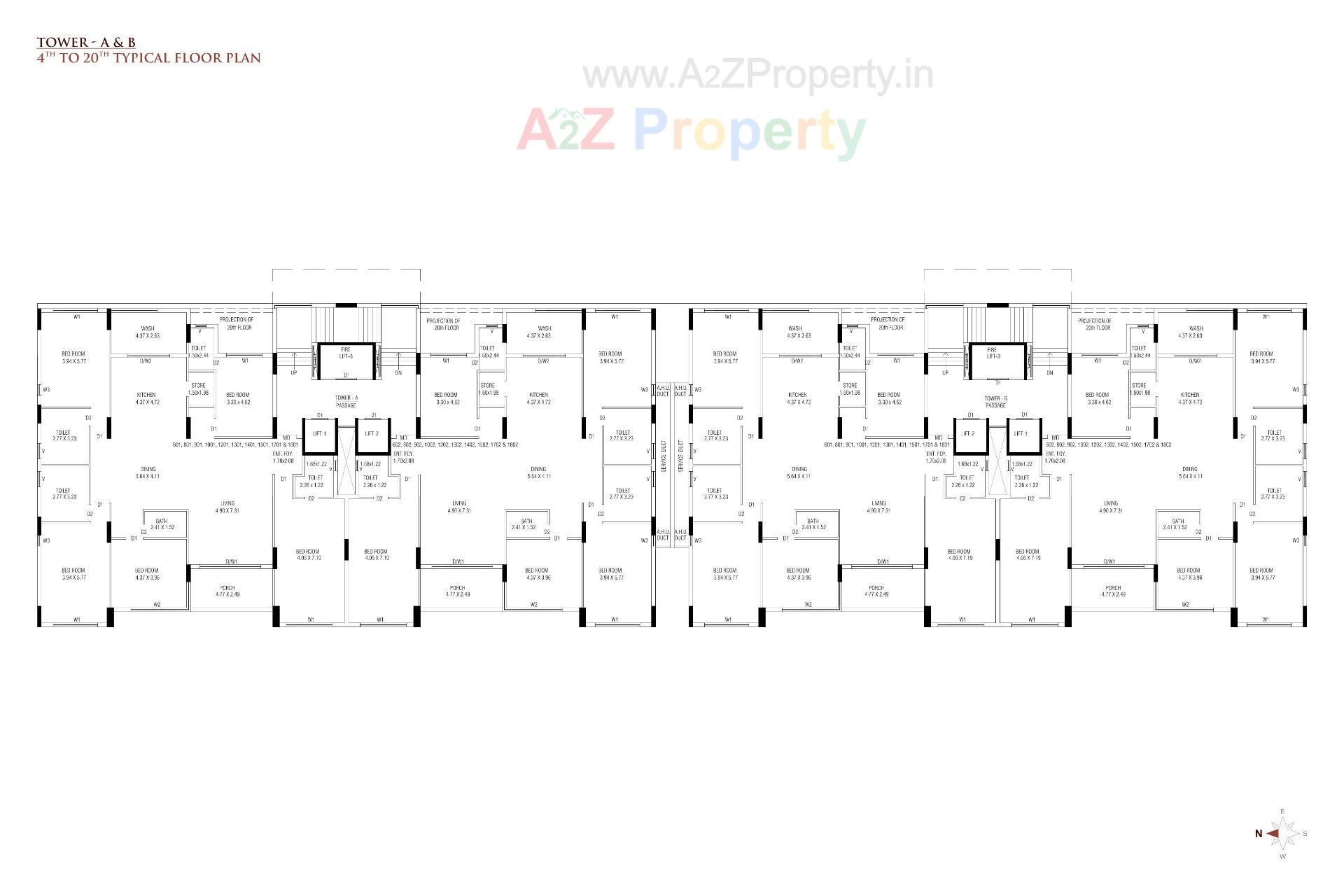 Layout of real estate project Orbit Gardens located at Mavdi, Rajkot, Gujarat