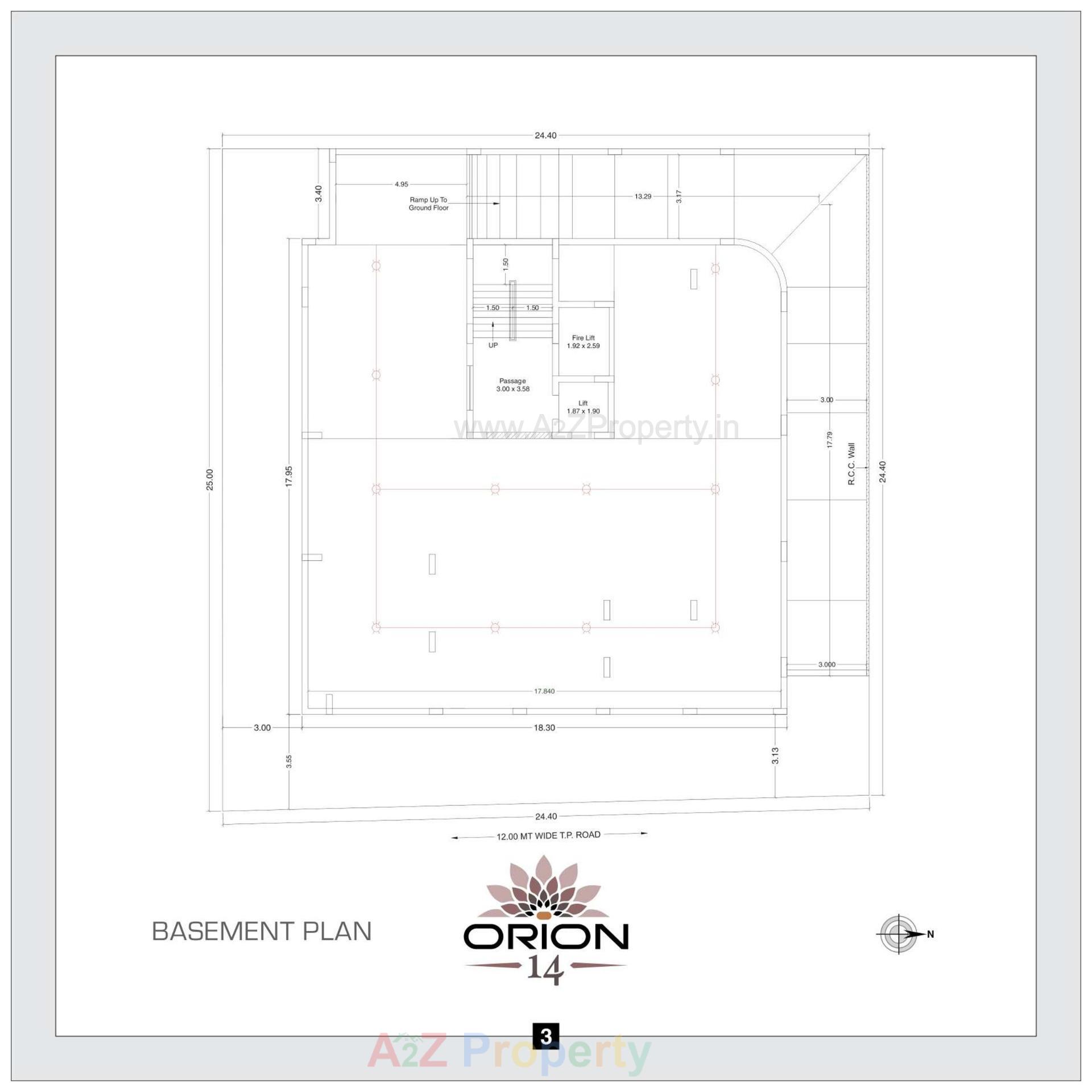 Layout of real estate project Orion located at Rajkot, Rajkot, Gujarat
