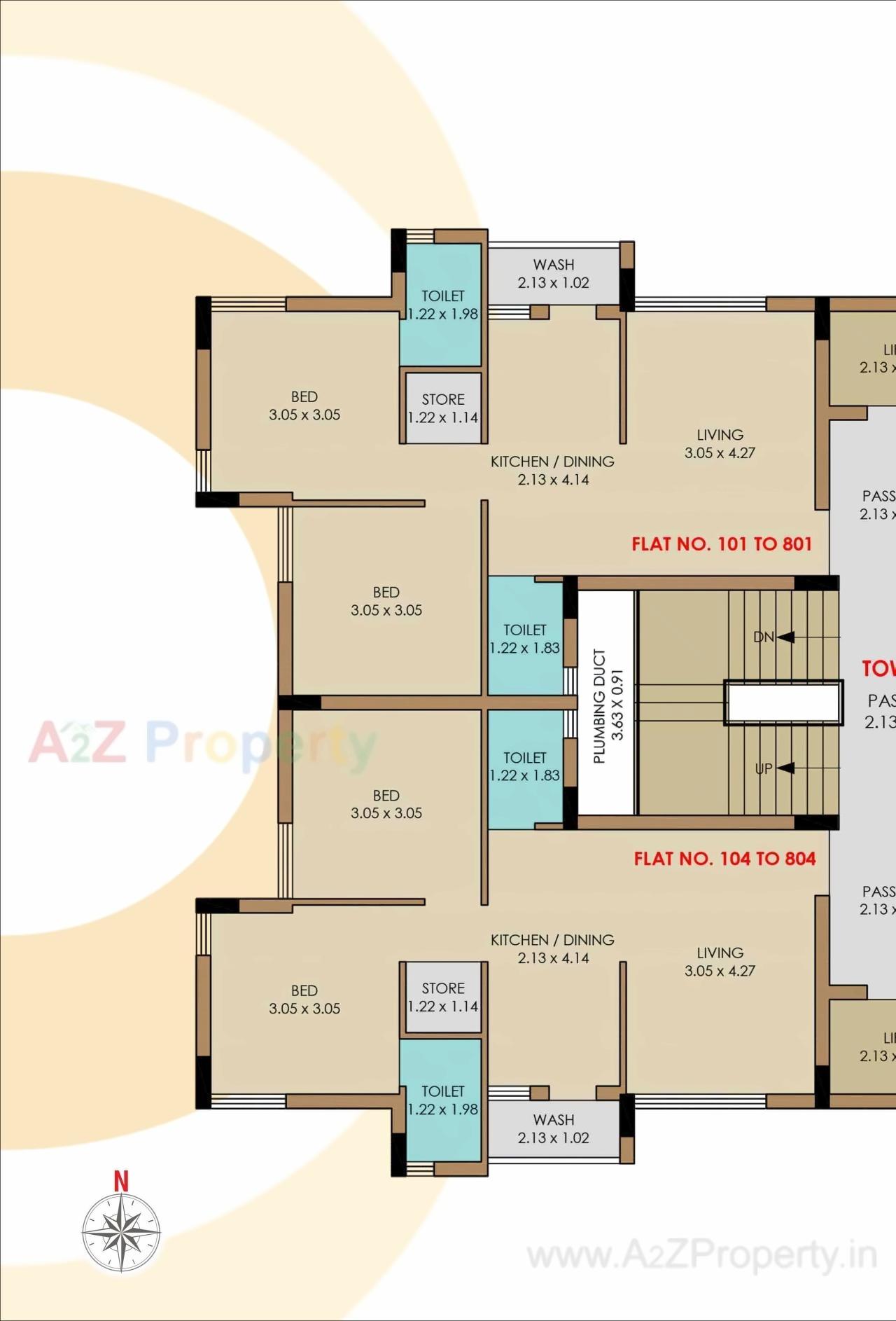 Layout of real estate project Orion Park located at Mavdi, Rajkot, Gujarat