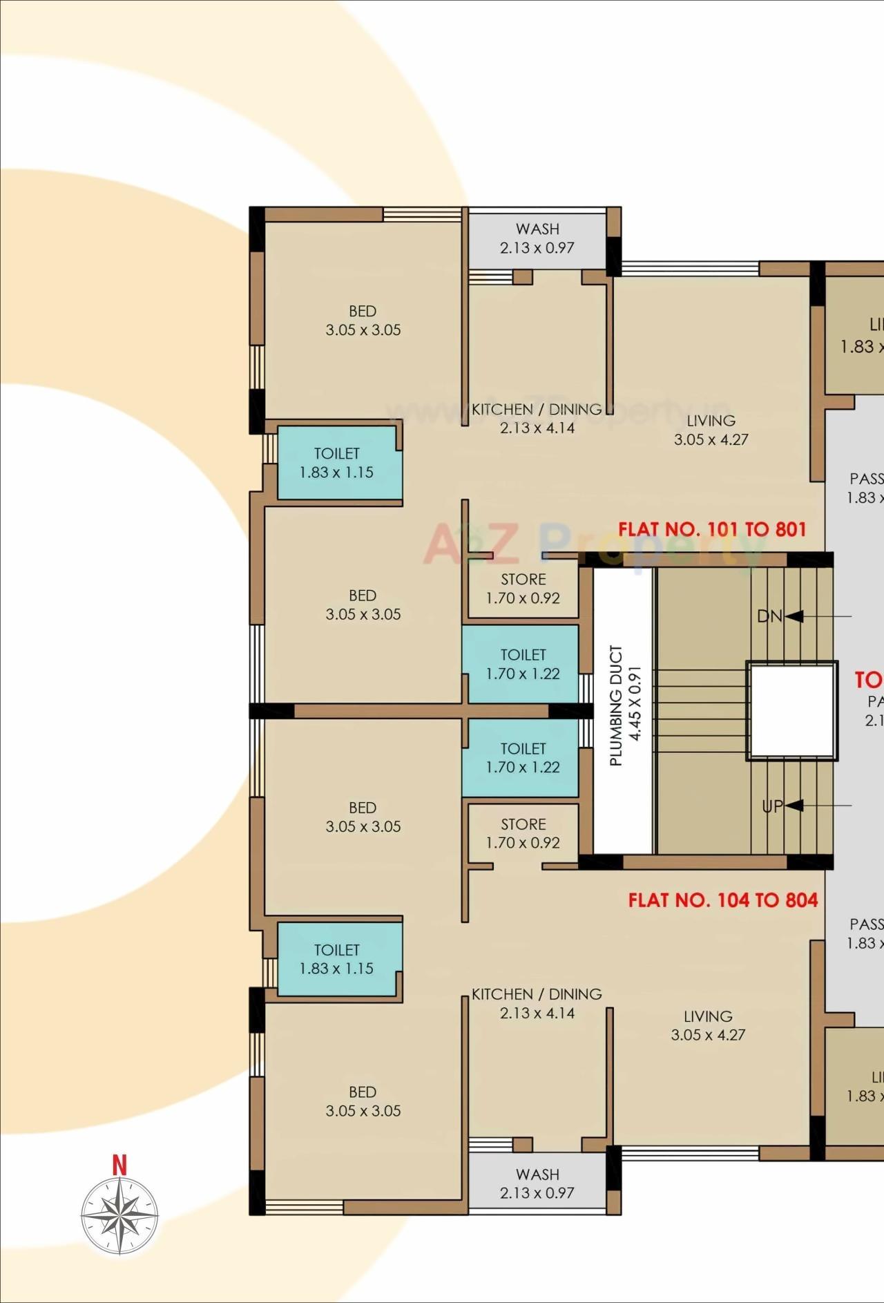 Layout of real estate project Orion Park located at Mavdi, Rajkot, Gujarat