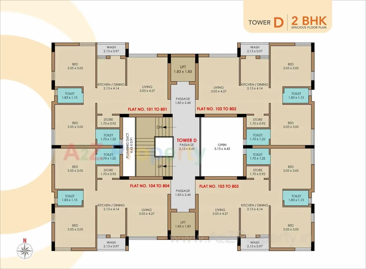 Layout of real estate project Orion Park located at Mavdi, Rajkot, Gujarat