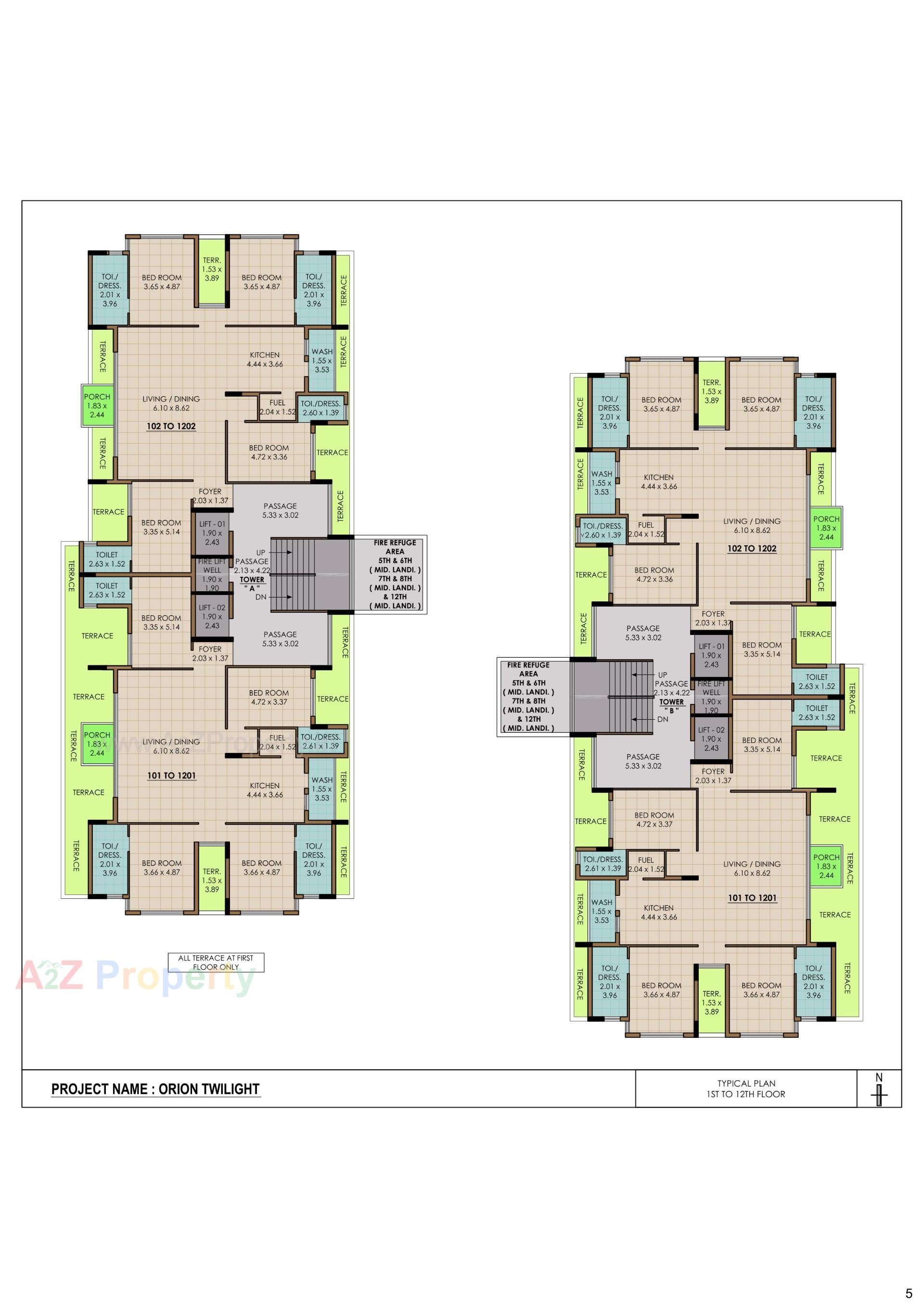 Layout of real estate project Orion Twilight located at Mavdi, Rajkot, Gujarat