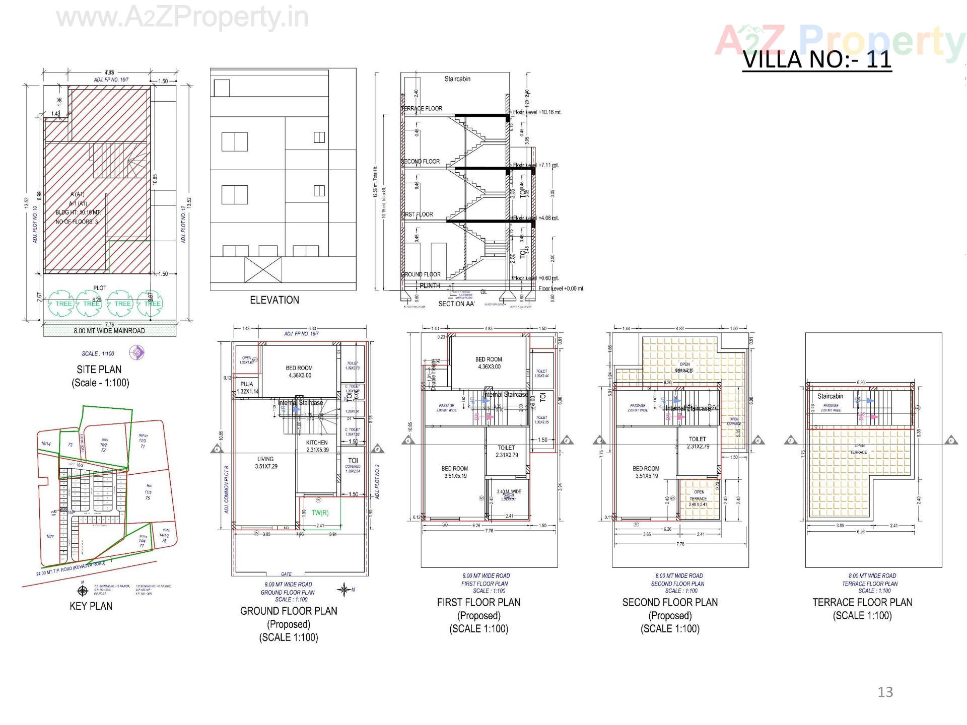 Layout of real estate project Oscar Kingsville located at Rajkot, Rajkot, Gujarat
