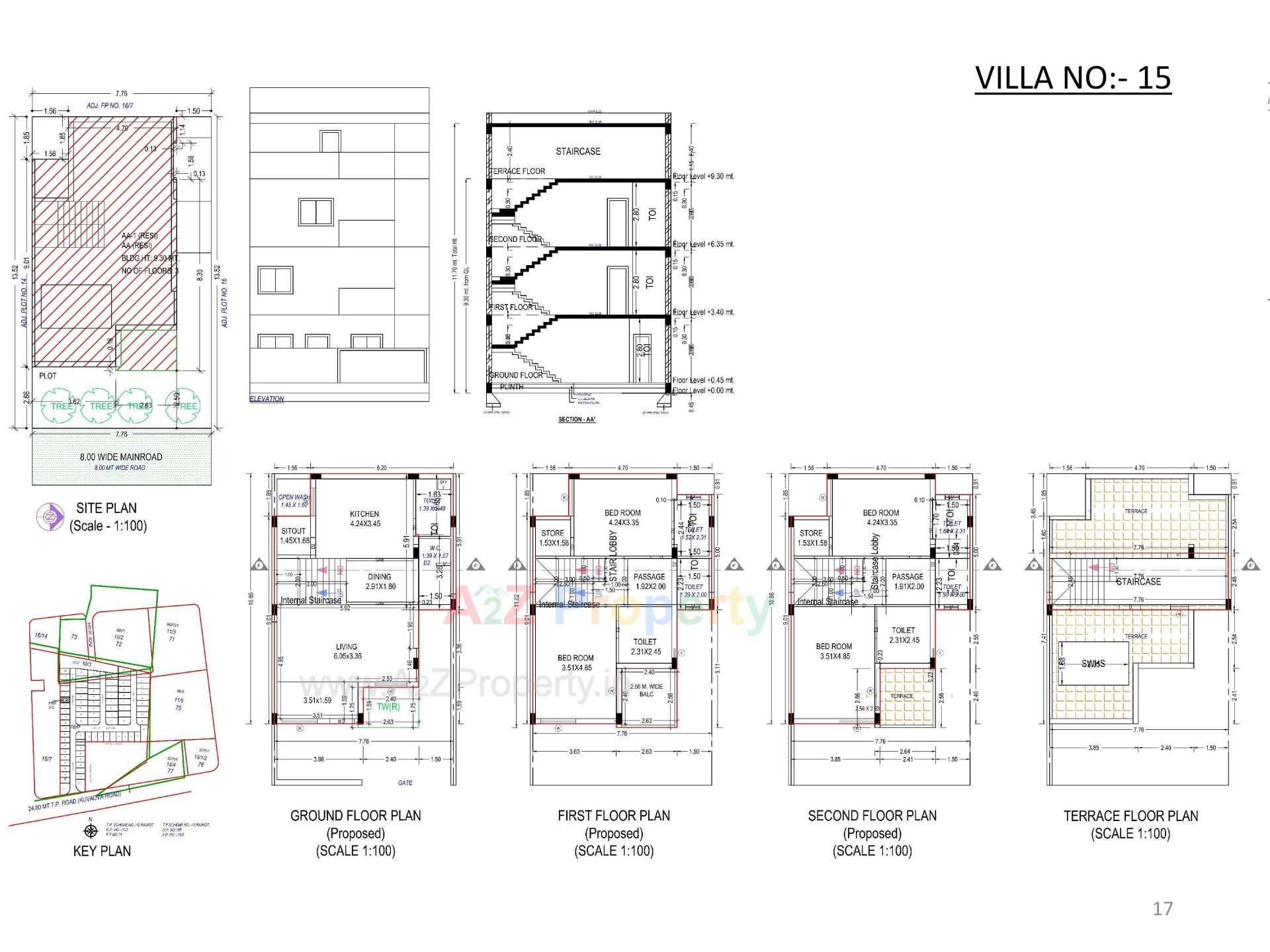 Layout of real estate project Oscar Kingsville located at Rajkot, Rajkot, Gujarat