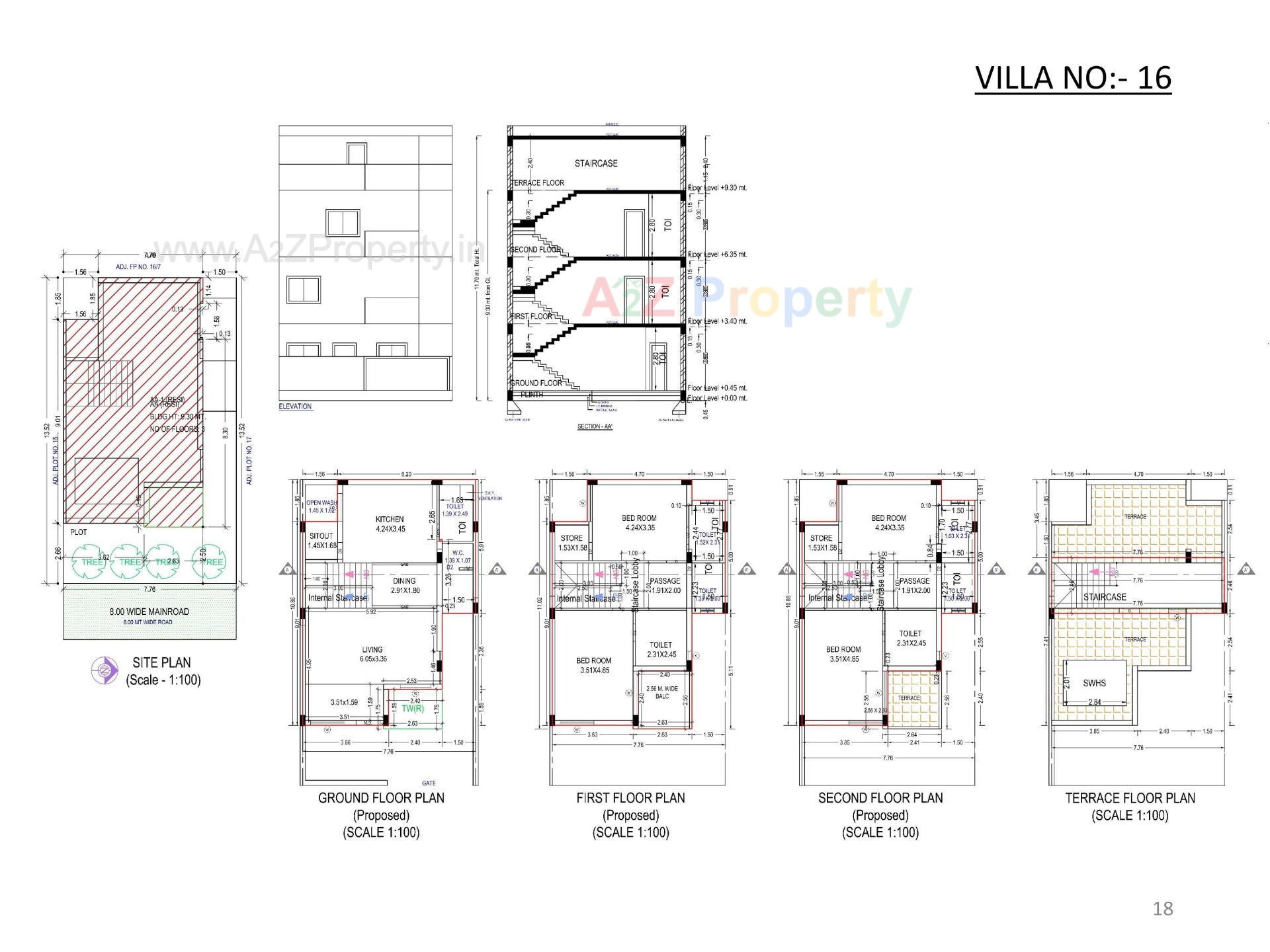 Layout of real estate project Oscar Kingsville located at Rajkot, Rajkot, Gujarat