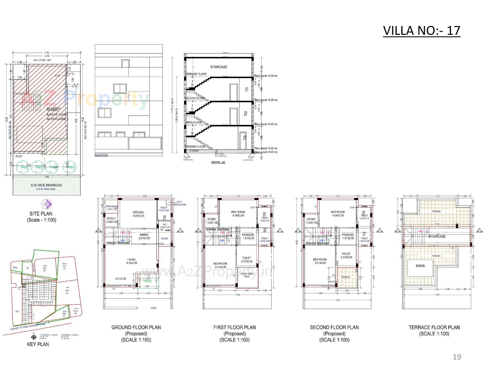 Layout of real estate project Oscar Kingsville located at Rajkot, Rajkot, Gujarat