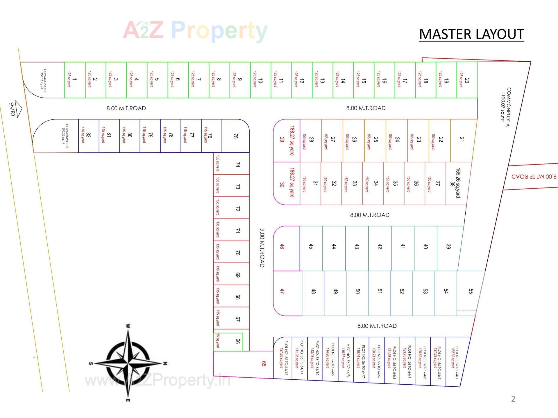 Layout of real estate project Oscar Kingsville located at Rajkot, Rajkot, Gujarat