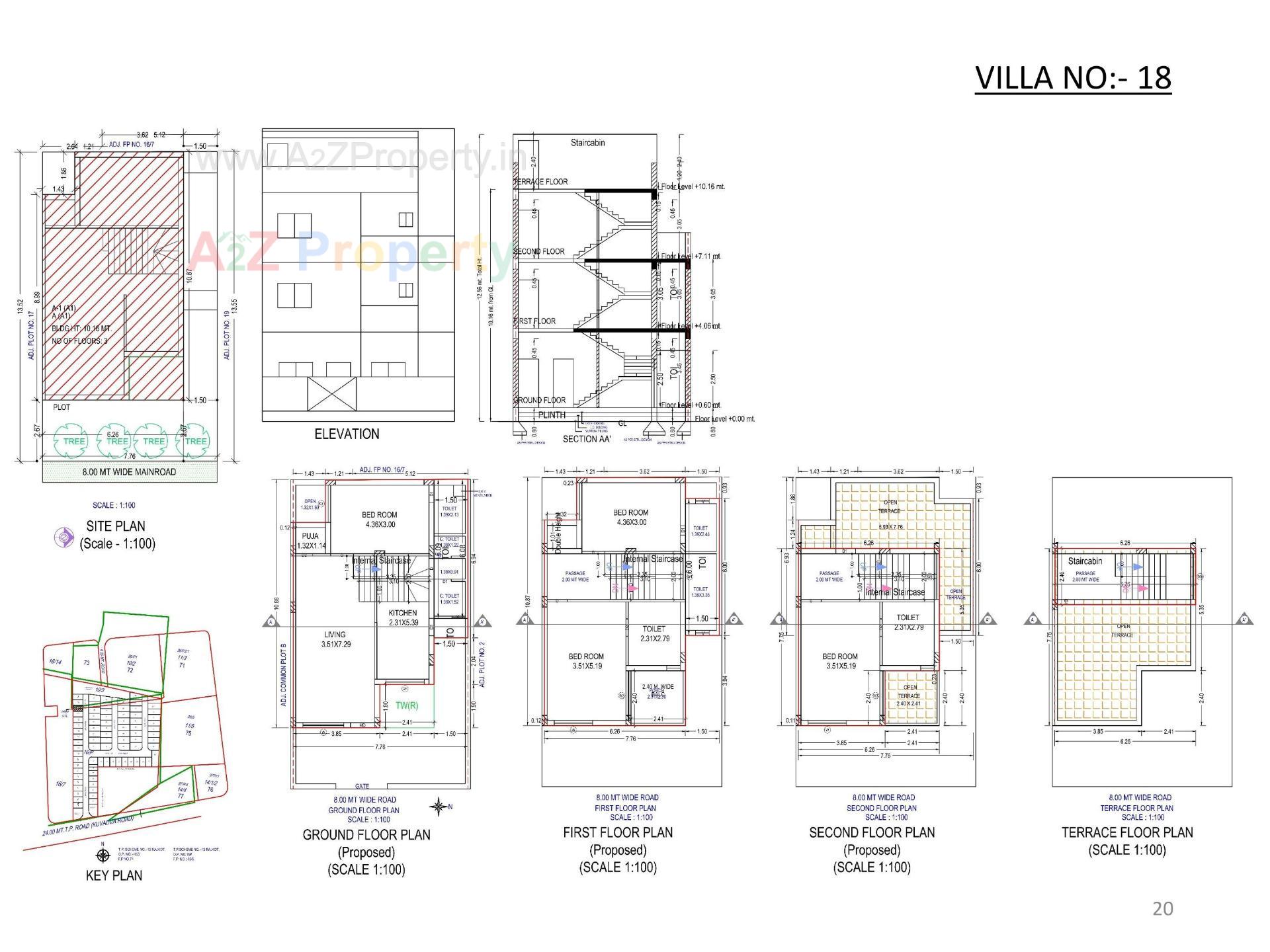 Layout of real estate project Oscar Kingsville located at Rajkot, Rajkot, Gujarat