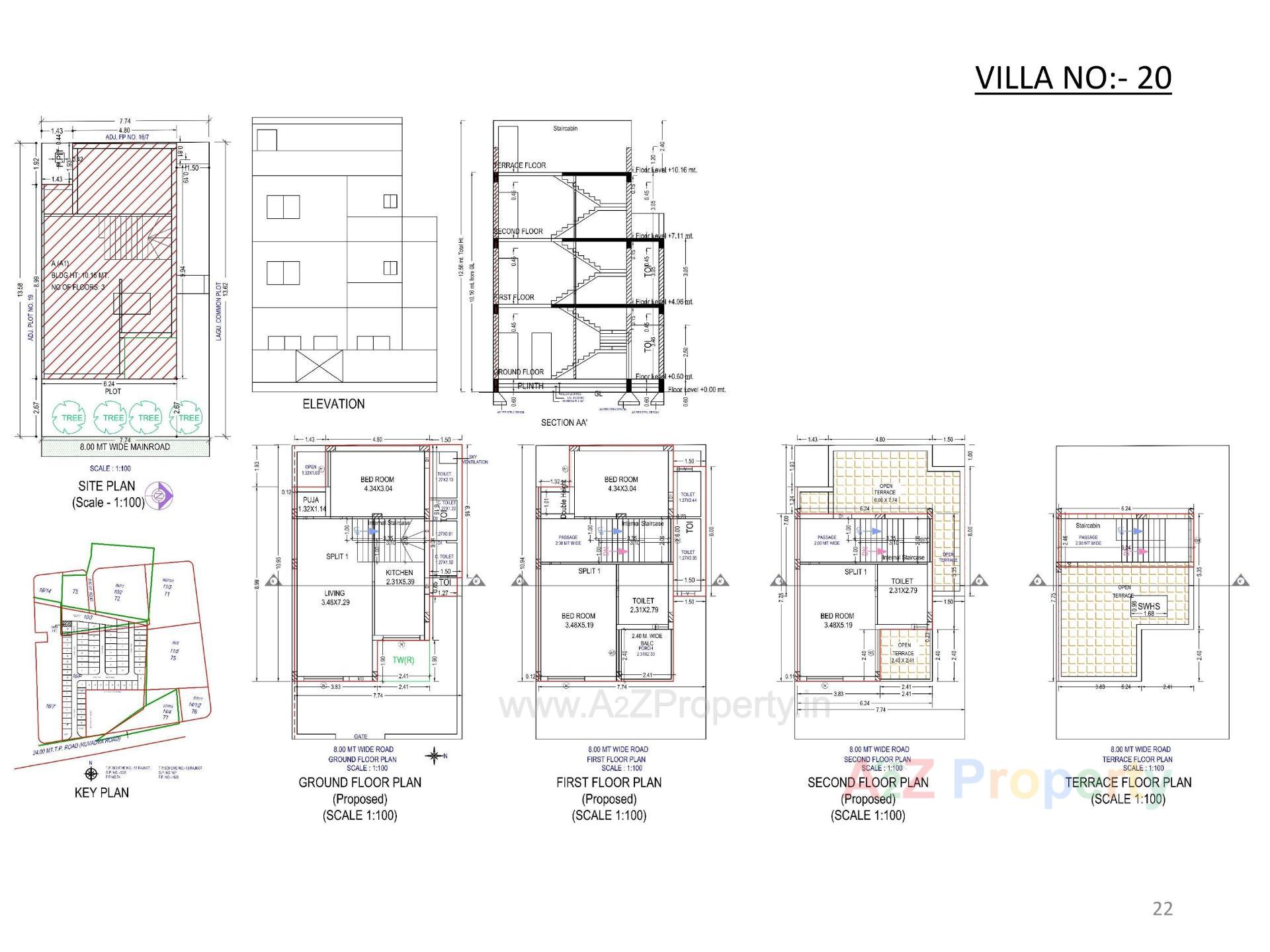 Layout of real estate project Oscar Kingsville located at Rajkot, Rajkot, Gujarat