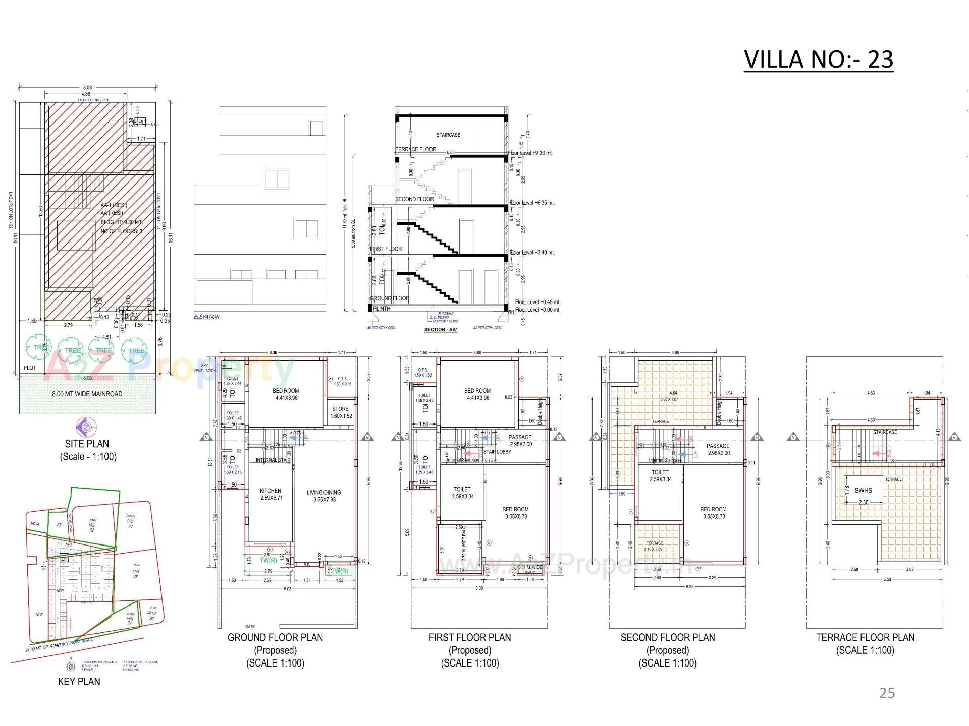 Layout of real estate project Oscar Kingsville located at Rajkot, Rajkot, Gujarat
