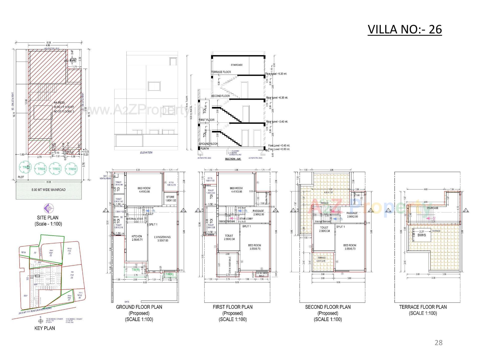 Layout of real estate project Oscar Kingsville located at Rajkot, Rajkot, Gujarat